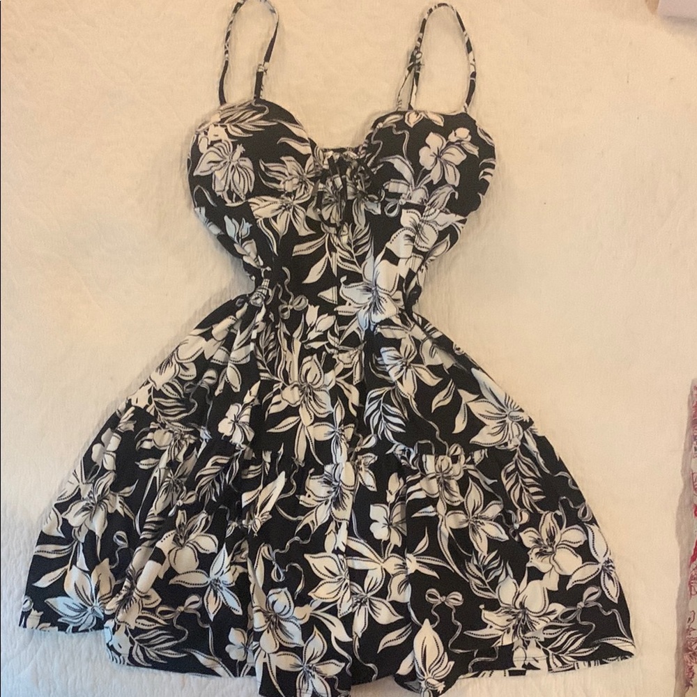 Pinup-style floral dress